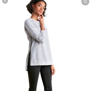 COPY - Side Zip Pullover-Gray Leopard